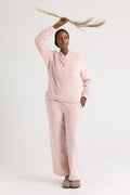 Cosy Chevron Lounge Suit in Rose