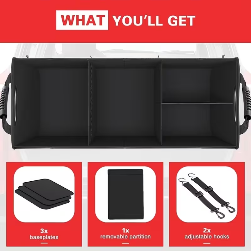 Collapsible Car Trunk Organizer
